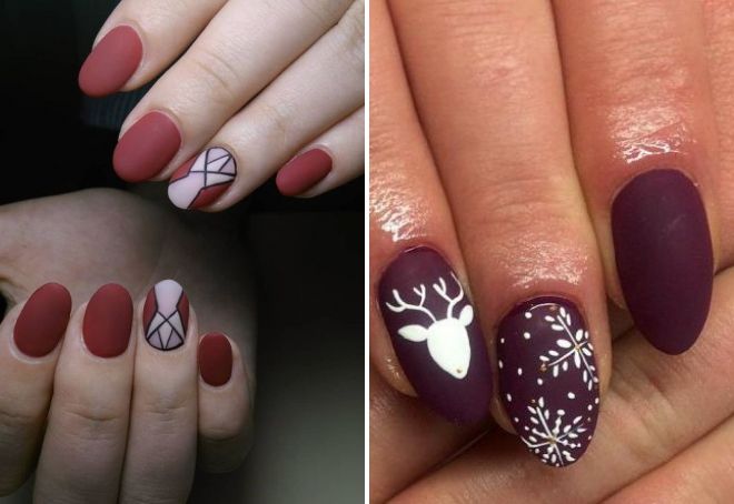матовый бордовый маникюр с рисунком матовый бордовый маникюр с рисунком