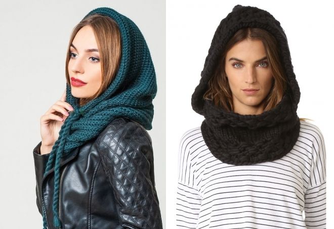 шарф-хомут с капюшоном шарф-хомут с капюшоном