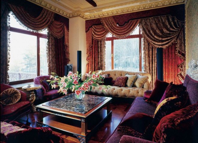 шторы для зала в стиле барокко шторы для зала в стиле барокко