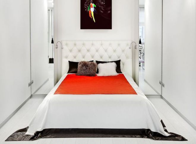 узкая спальня как поставить кровать узкая спальня как поставить кровать