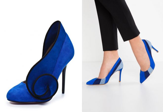 ярко синие туфли ярко синие туфли