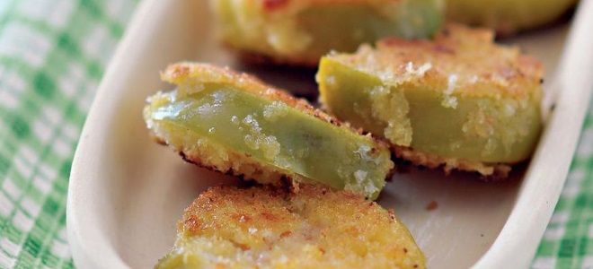 жареные зеленые помидоры жареные зеленые помидоры