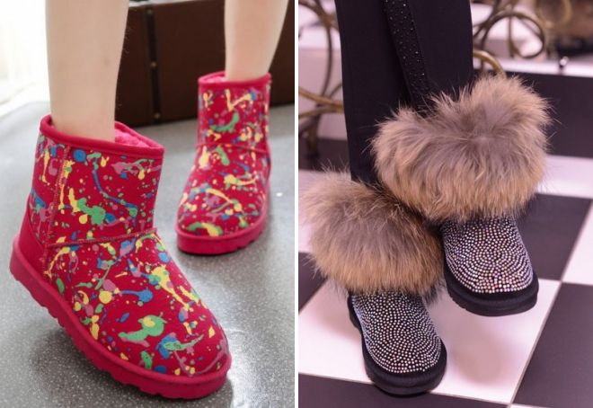 зимние короткие угги зимние короткие угги