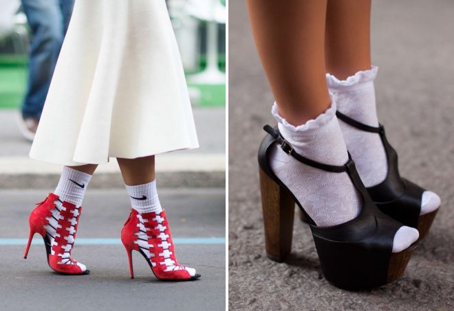 босоножки с носками босоножки с носками