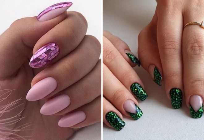 дизайн ногтей с фольгой битое стекло дизайн ногтей с фольгой битое стекло