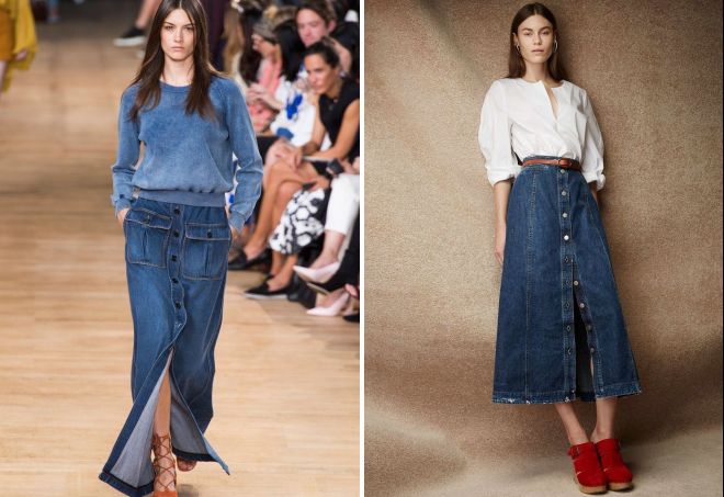 длинная юбка с пуговицами длинная юбка с пуговицами