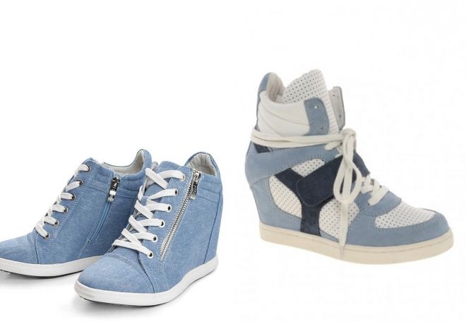 джинсовые кеды на танкетке джинсовые кеды на танкетке