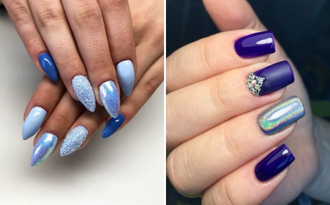 маникюр с блестящей втиркой маникюр с блестящей втиркой