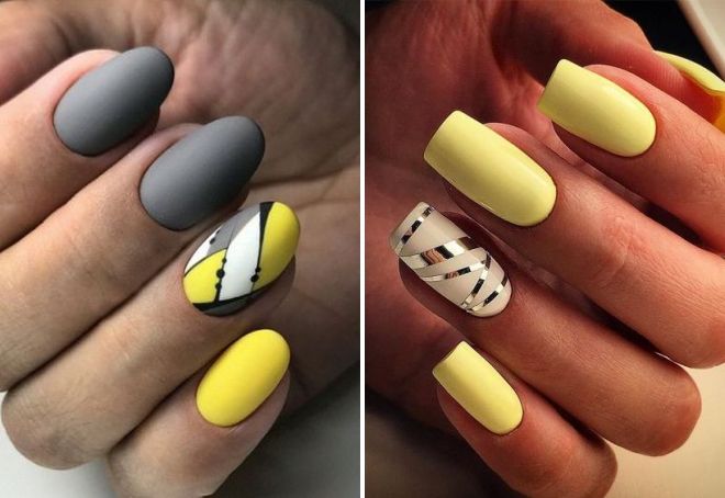 Маникюр желтого цвета Маникюр желтого цвета