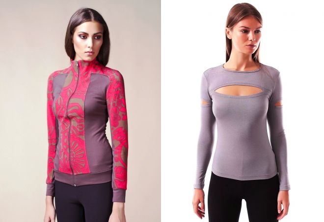 спортивные облегающие кофты