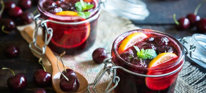 варенье из вишни без косточек с лимоном варенье из вишни без косточек с лимоном
