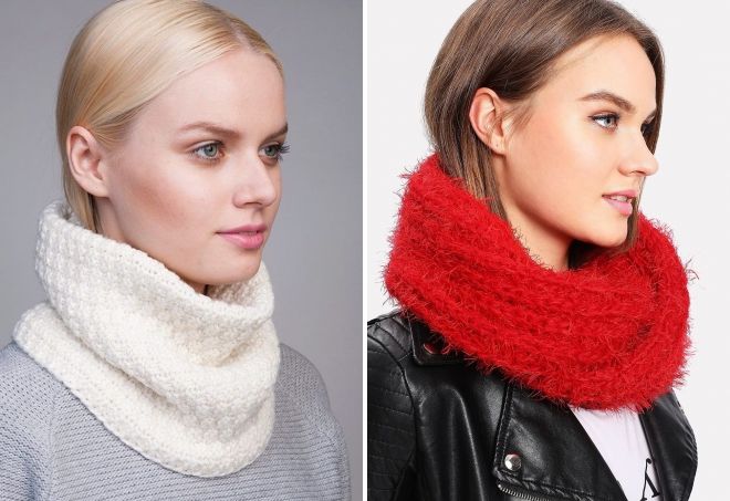 короткий шарф-хомут короткий шарф-хомут