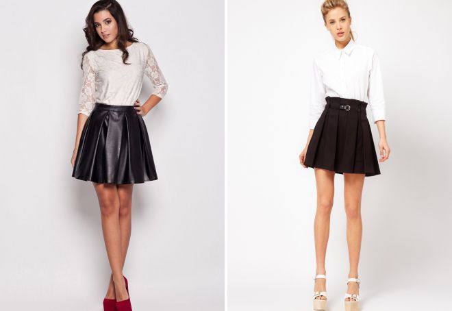 мини юбка с высокой талией мини юбка с высокой талией