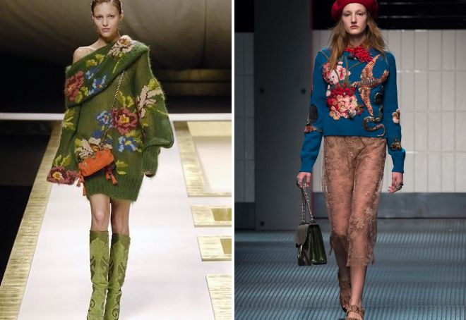 модные вязаные вещи с вышивкой модные вязаные вещи с вышивкой