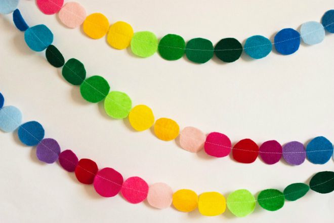 новогодняя гирлянда из фетра новогодняя гирлянда из фетра