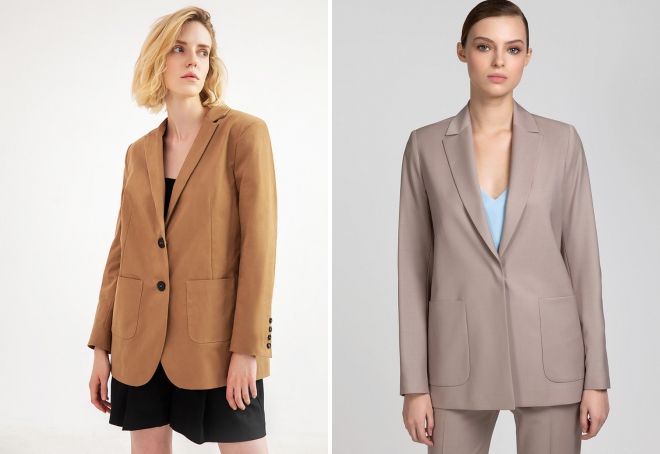 пиджак свободного кроя с накладными карманами пиджак свободного кроя с накладными карманами