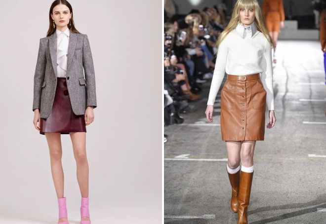 с чем носить короткую коричневую юбку с чем носить короткую коричневую юбку