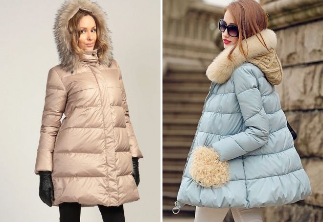 стильная женская зимняя куртка-трапеция стильная женская зимняя куртка-трапеция