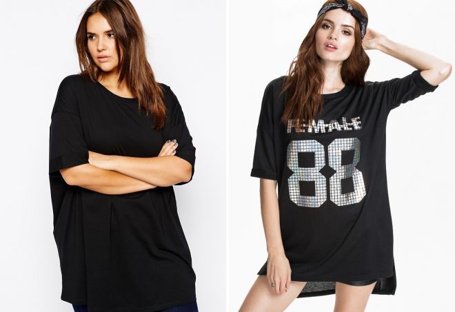 свободная черная футболка свободная черная футболка