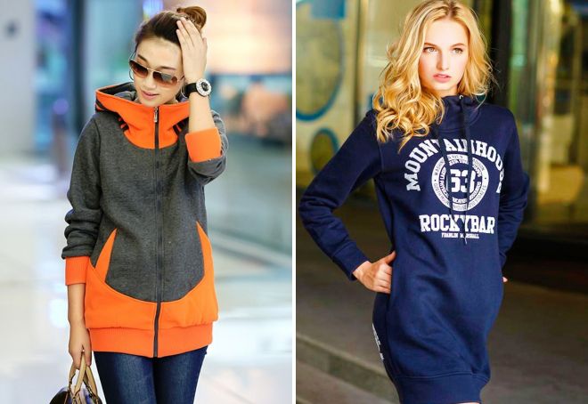 длинные спортивные кофты