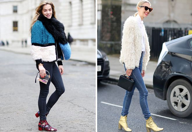 джинсы скинни с шубой джинсы скинни с шубой
