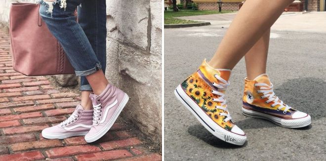 модные женские высокие кроссовки модные женские высокие кроссовки