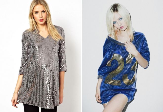 платье туника с пайетками платье туника с пайетками