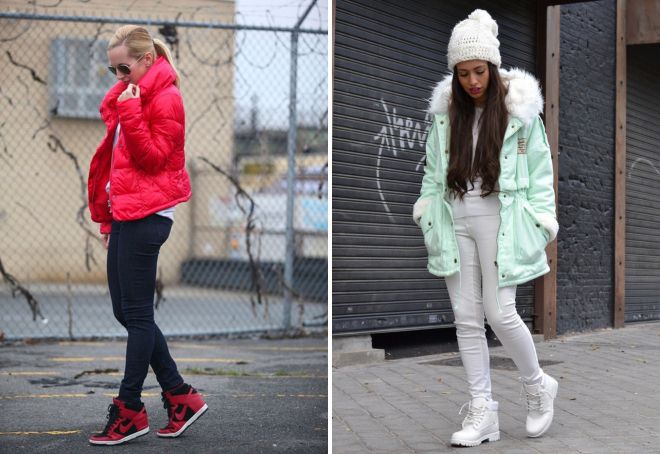 с чем носить зимние кроссовки с чем носить зимние кроссовки