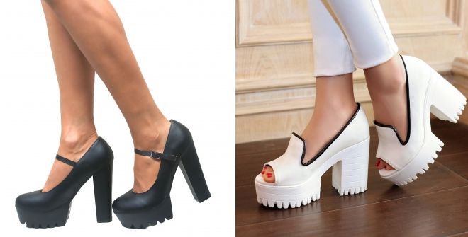 туфли на тракторной платформе туфли на тракторной платформе