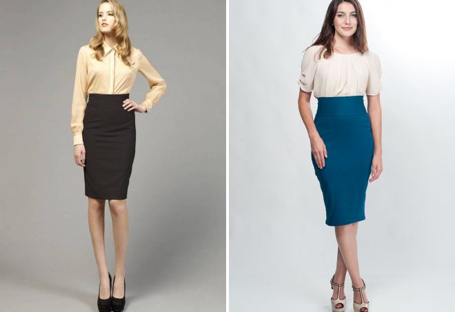 юбка карандаш с высокой талией юбка карандаш с высокой талией