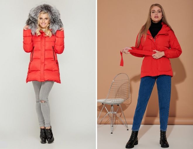 женский красный короткий пуховик женский красный короткий пуховик