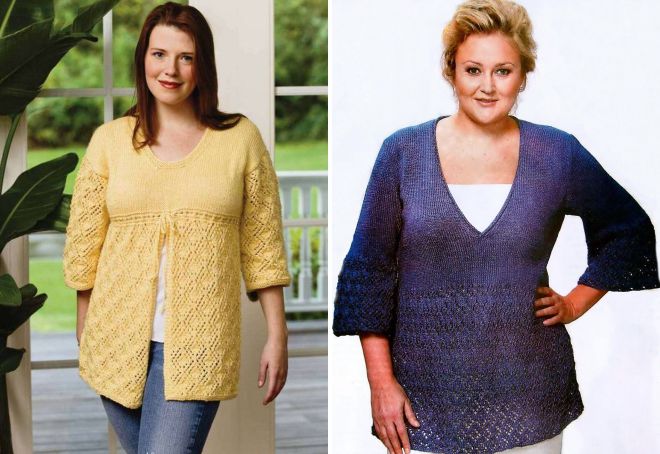 вязаные вещи для полных женщин вязаные вещи для полных женщин