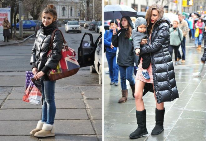 зимние угги с пуховиком зимние угги с пуховиком