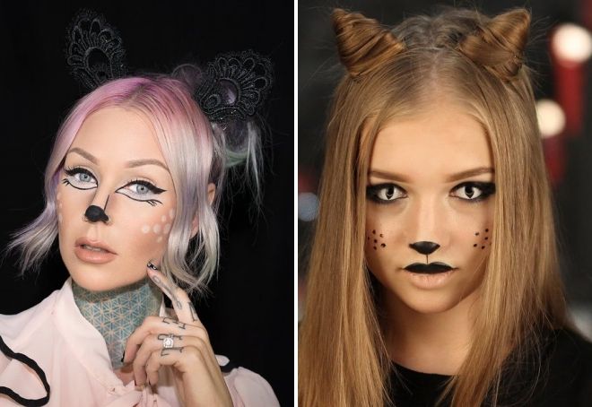 грим кошки на хэллоуин грим кошки на хэллоуин