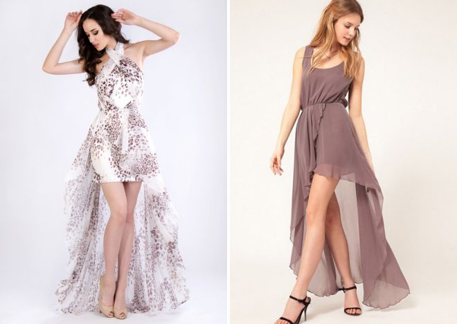 летнее короткое платье со шлейфом летнее короткое платье со шлейфом