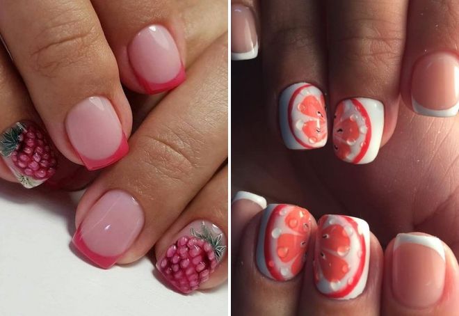летний маникюр френч на короткие ногти летний маникюр френч на короткие ногти