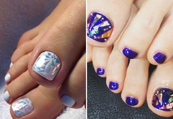 педикюр битое стекло на ногтях педикюр битое стекло на ногтях