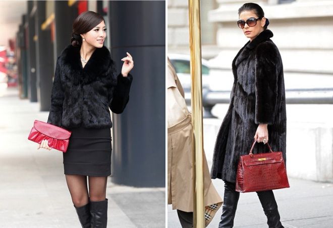 сумки под шубу из черной норки сумки под шубу из черной норки