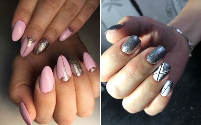 блестящий маникюр 2019 блестящий маникюр 2019