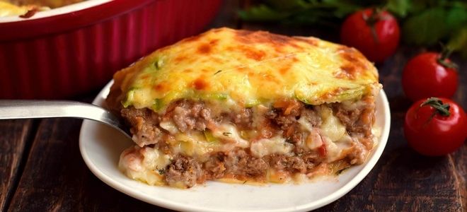лазанья с кабачками и фаршем в духовке лазанья с кабачками и фаршем в духовке
