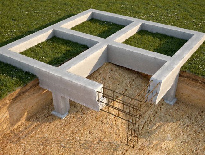 ленточный монолитный фундамент ленточный монолитный фундамент