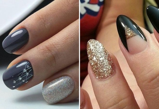 маникюр с блестками 2019 маникюр с блестками 2019