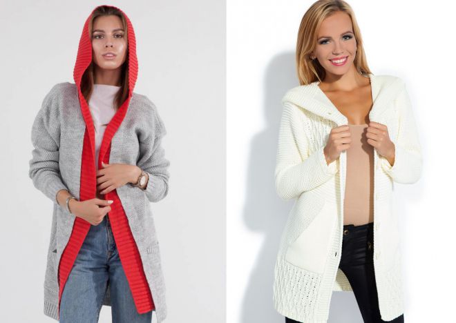 модный кардиган с капюшоном модный кардиган с капюшоном