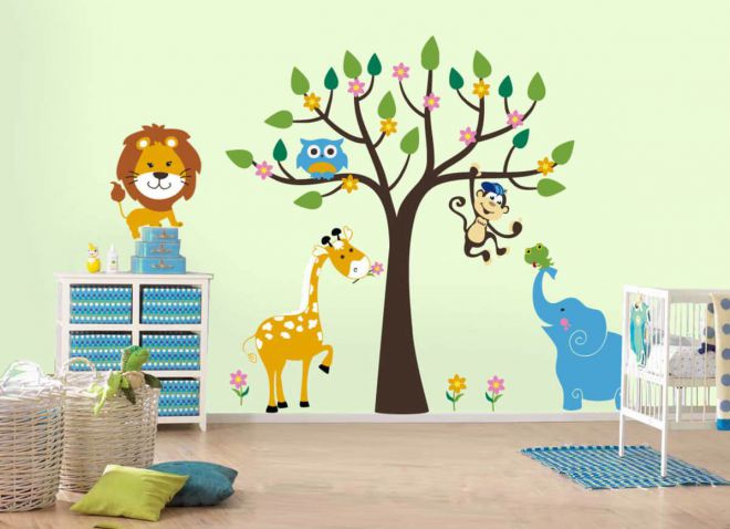 наклейки для декора стен в детской наклейки для декора стен в детской