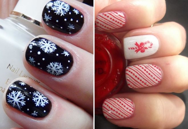 новогодний дизайн на короткие ногти новогодний дизайн на короткие ногти