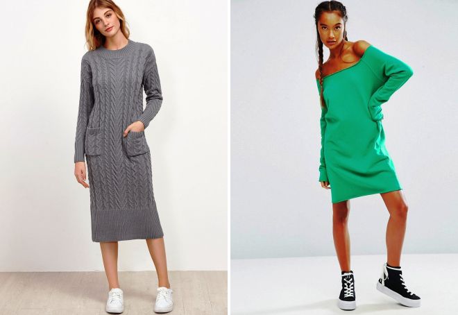 платья свитер 2018 платья свитер 2018