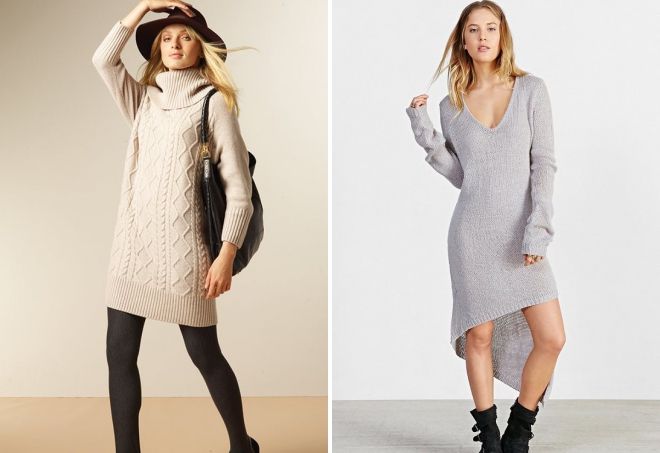 вязаное платье свитер вязаное платье свитер