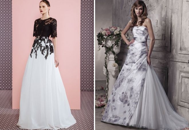 комбинированные свадебные платья комбинированные свадебные платья