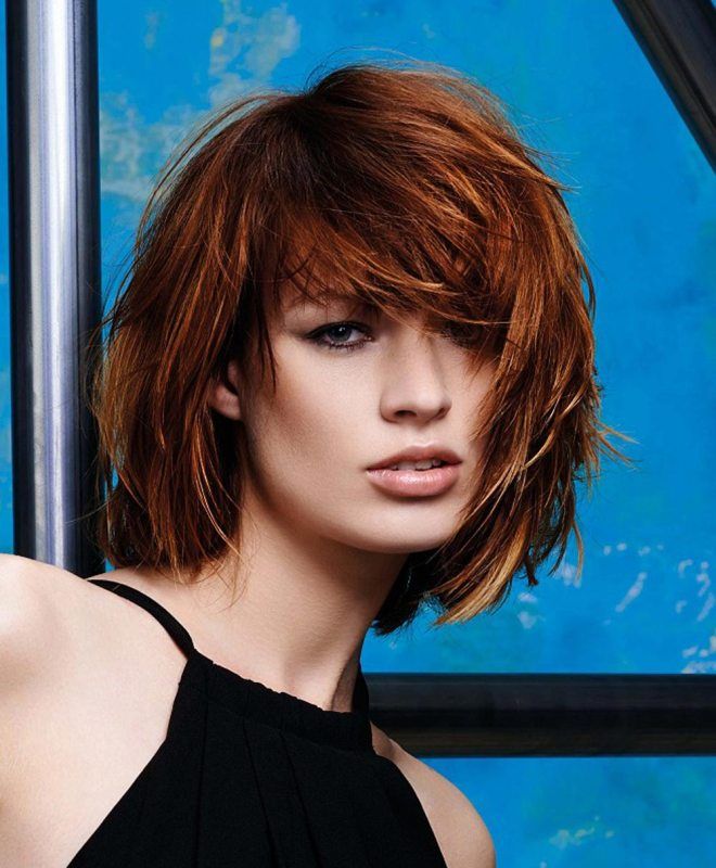 Укладка рваного каре раз Укладка рваного каре раз