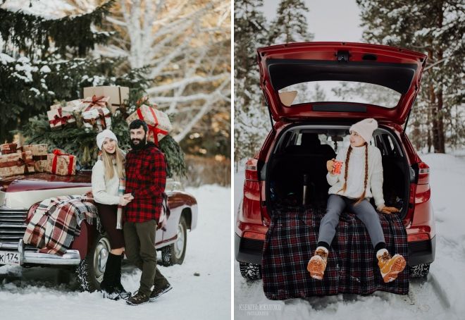 зимняя фотосессия с машиной зимняя фотосессия с машиной